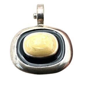 Joseph Esposito Reversible Sterling Silver Magnetic Pendant